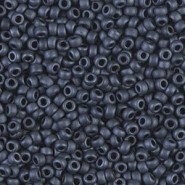 Miyuki seed beads 11/0 - Matted gunmetal 11-2001